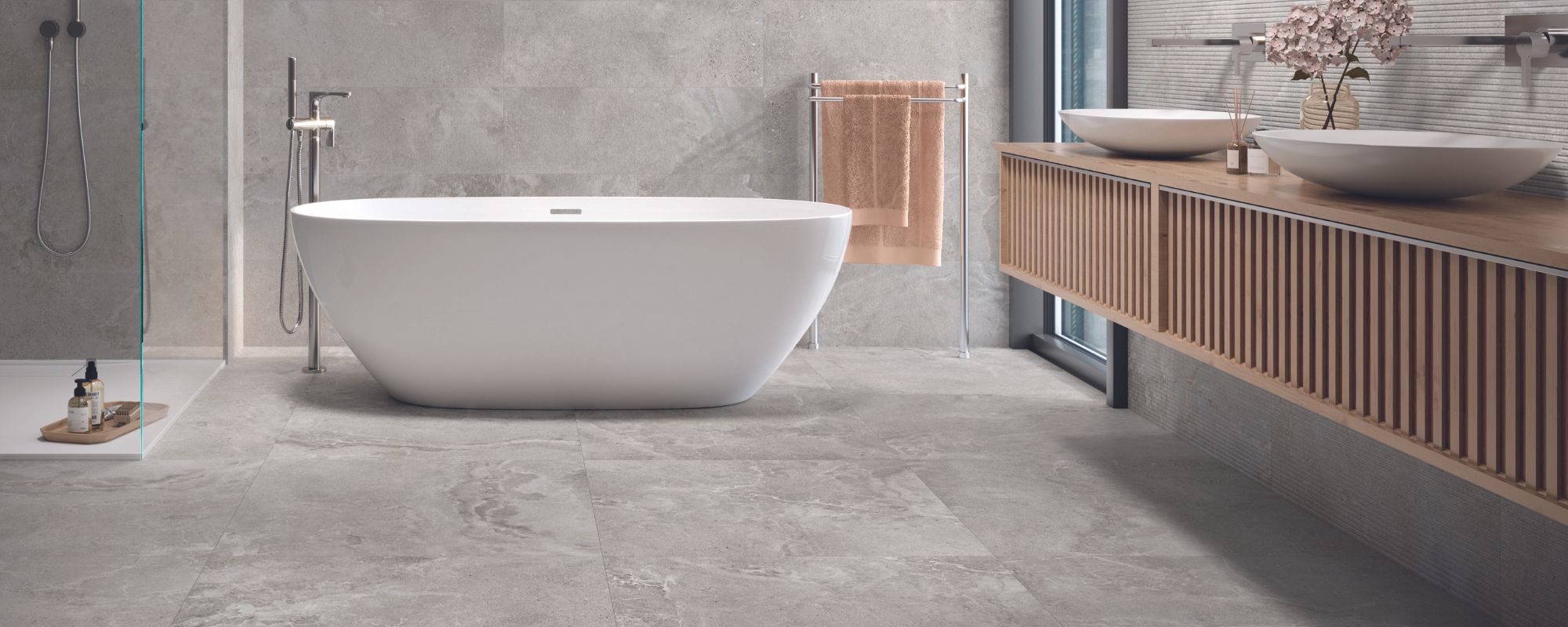 Grey Bathroom Floor Tiles