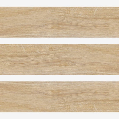 Balmore Beige Wood Effect Tile Swatch