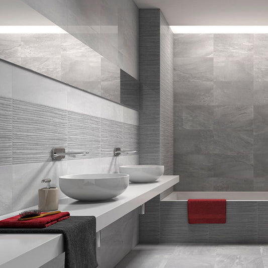Fruede RLV Stone Effect Ceramic Matt Indoor Wall Tile Bathroom