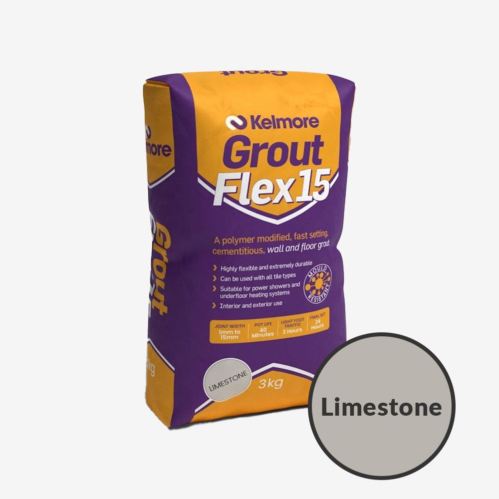 Kelmore Flex15 Wall & Floor Limestone Grout