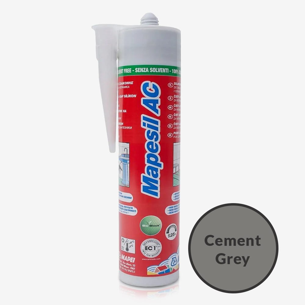 Mapesil Ac Silicone 310ml - Cement Grey | ROCCIA Outlet