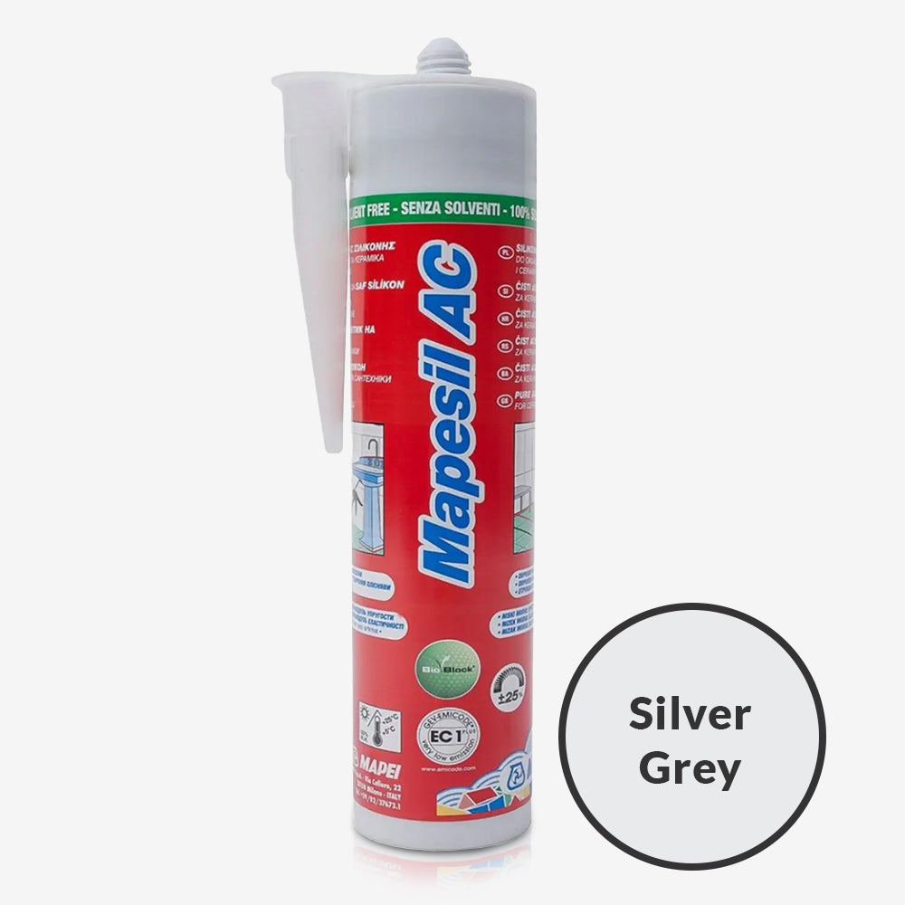 Mapesil Ac Silicone 310ml - Silver Grey | ROCCIA Outlet