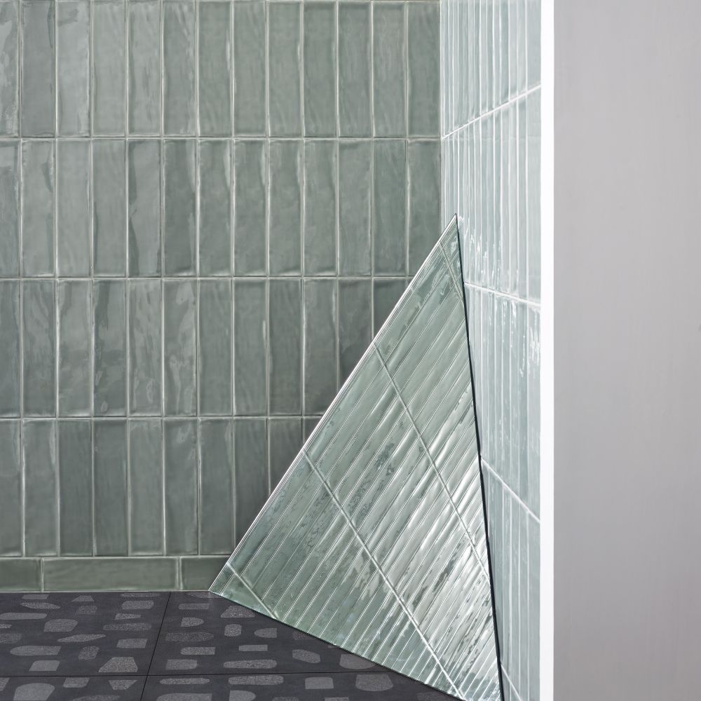 Mayolica Fern 7.5 x 30cm Ceramic Wall tile