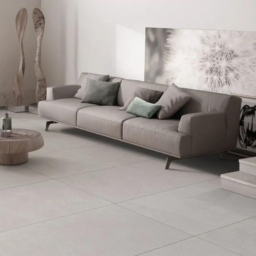 Mood Smoke 60 x 120cm GT Stone Effect Tile Living Room Floor