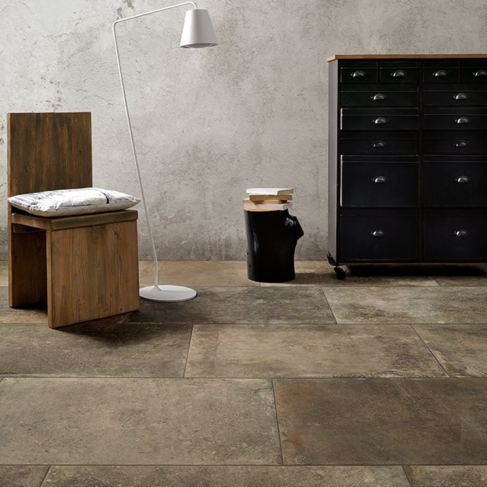 Musee Fabre Moka Stone Effect Tile Living Room Flooring