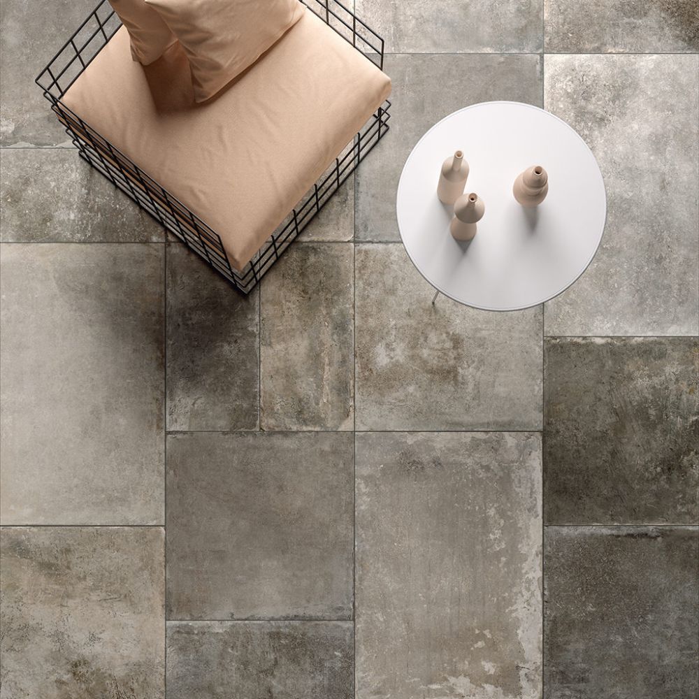 Musee Fabre Cenere Stone Effect Tile Living Room Flooring