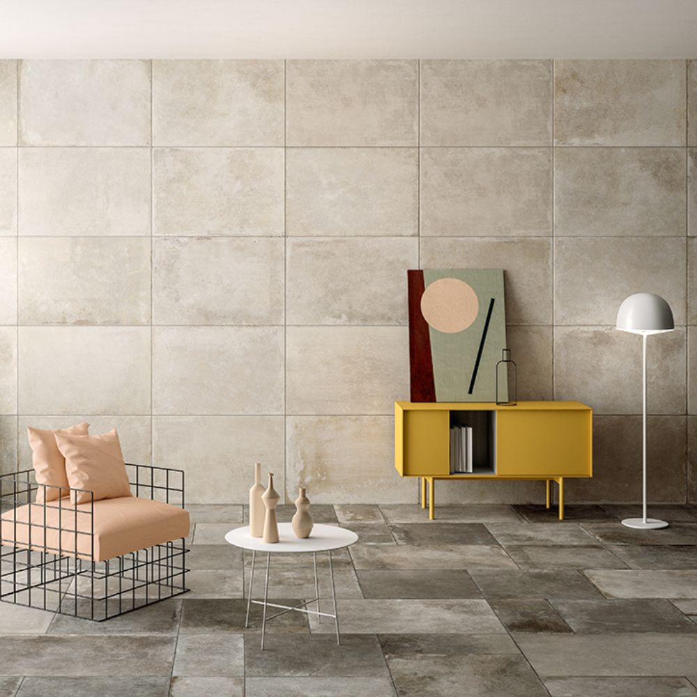 Musee Fabre Cenere Stone Effect TIle Living Room Flooring