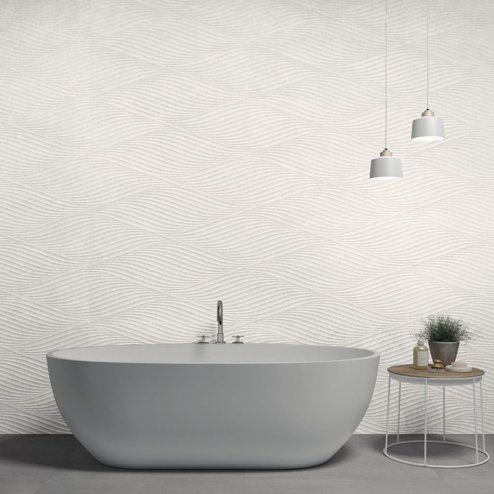 Nuet White Stone Tile