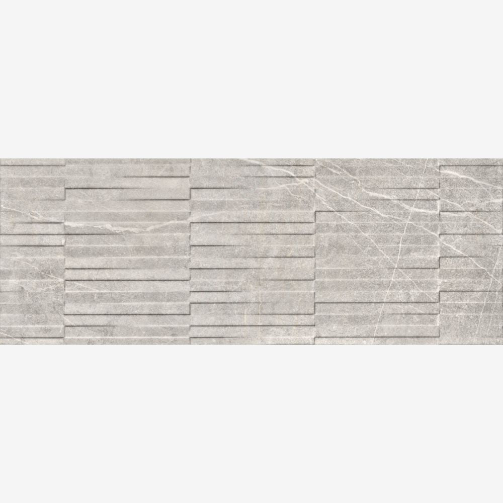 Sheldon Warha Moon 33.3 x 100cm Rect Stone effect Decor Wall Tile Swatch