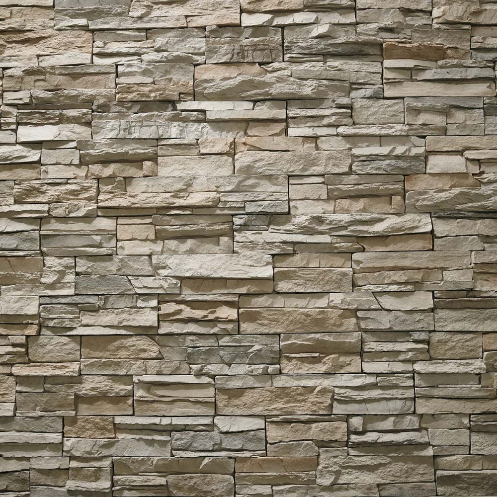 Sierra SN04 Grey Stone Wall Cladding Tiled Swatch