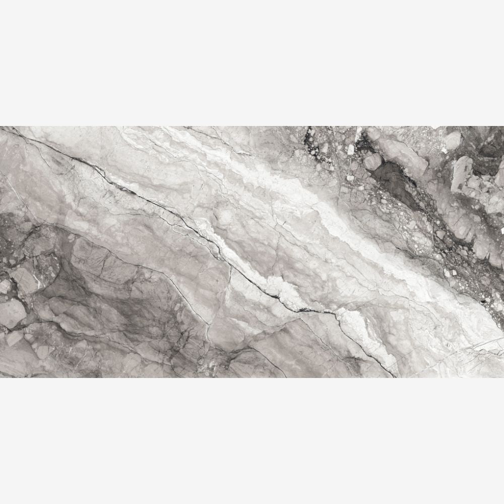 Statuario Tundra Bookmatch 60 x 120cm Polished Porcelain Tile Swatch A