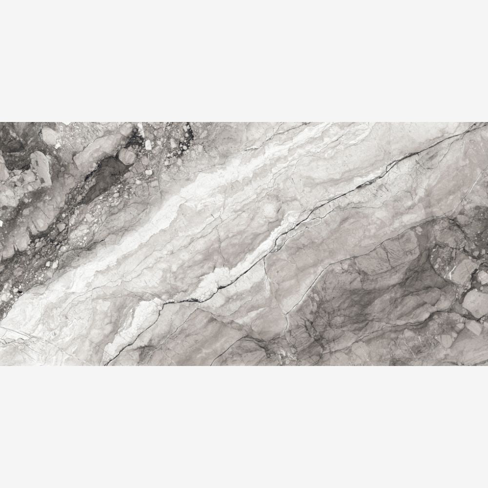 Statuario Tundra Bookmatch 60 x 120cm Polished Porcelain TIle Swatch B