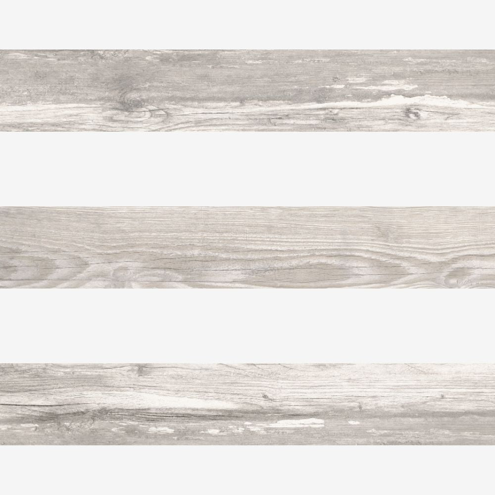 Trend White Wood Effect Tile 10 x 60cm