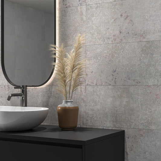 Viale Art Grey 29 x 1400cm Tile Bathroom