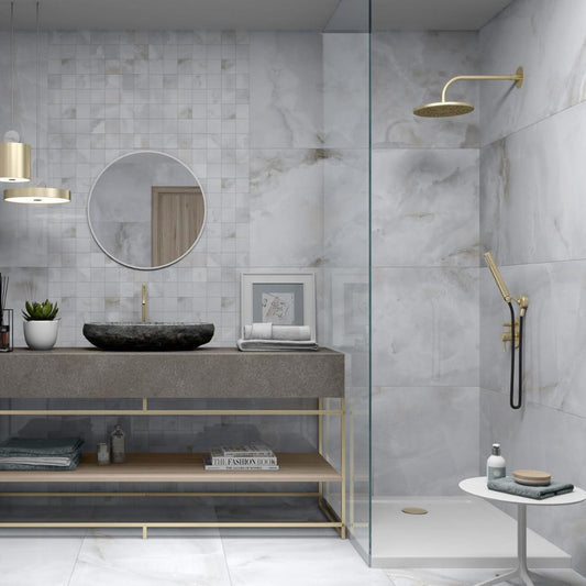Sardinio White 90 x 90cm Leviglass Bathroom and Shower