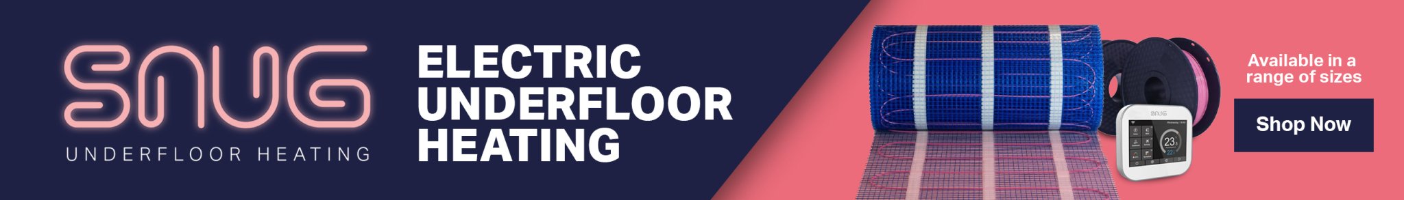 Snug underfloor heating collection banner