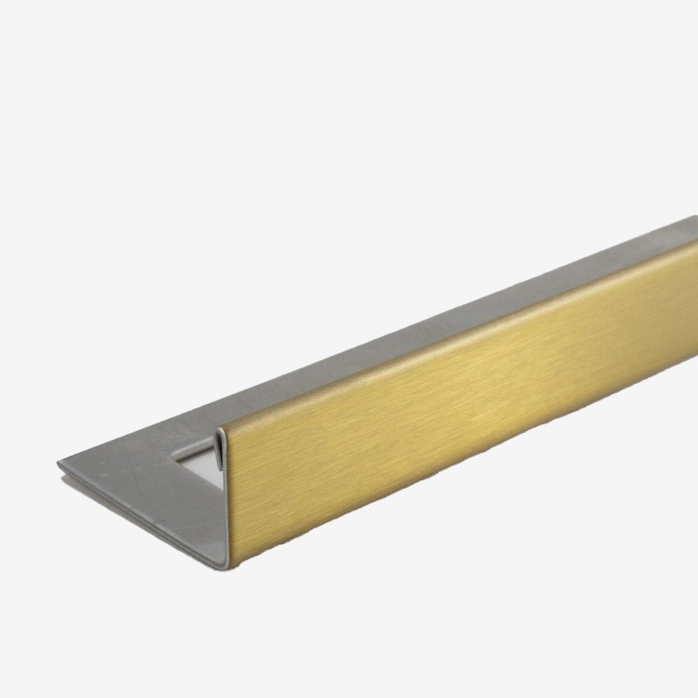 Bright Gold Stainless Steel Tiling Trim L-Shaped - ROCCIA Outlet