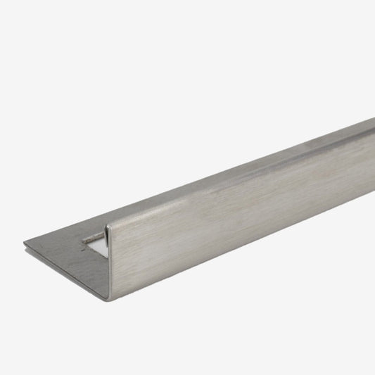 Brushed Stainless Steel Tiling Trim L-Shaped - ROCCIA Outlet