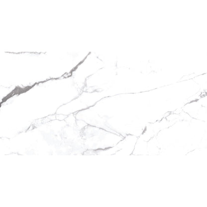 Olite Gemstone Porcelain Indoor Marble Effect White Matt Wall & Floor Tile 60x120 - ROCCIA Outlet