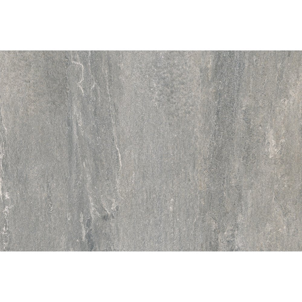 Quarisma Gris Anti-Slip Stone Effect Grey Matt Outdoor Tile 60x90 - ROCCIA Outlet